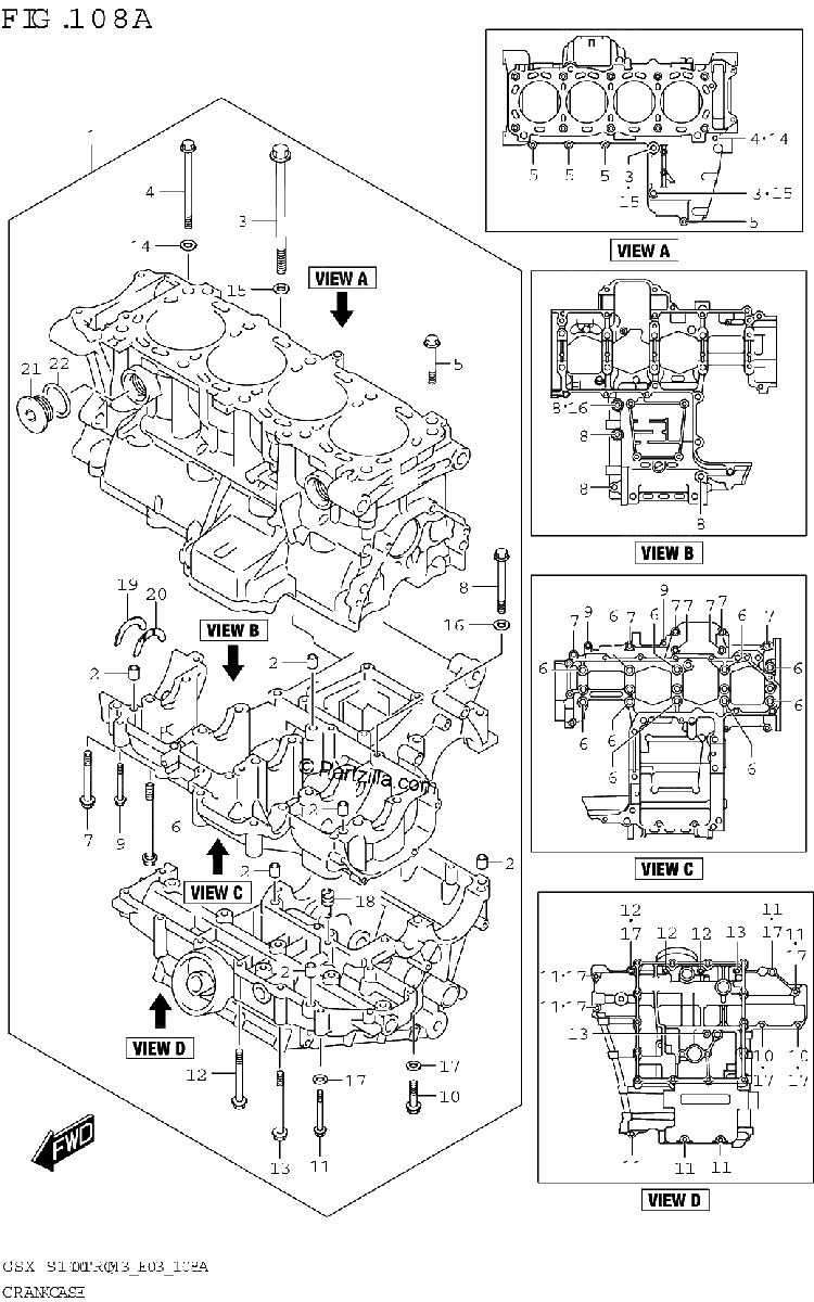 Diagrama de CRANKCASE