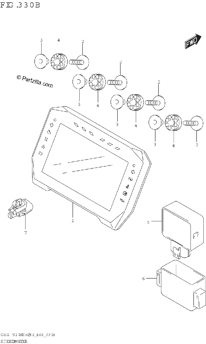 Diagrama de SPEEDOMETER E03 E33