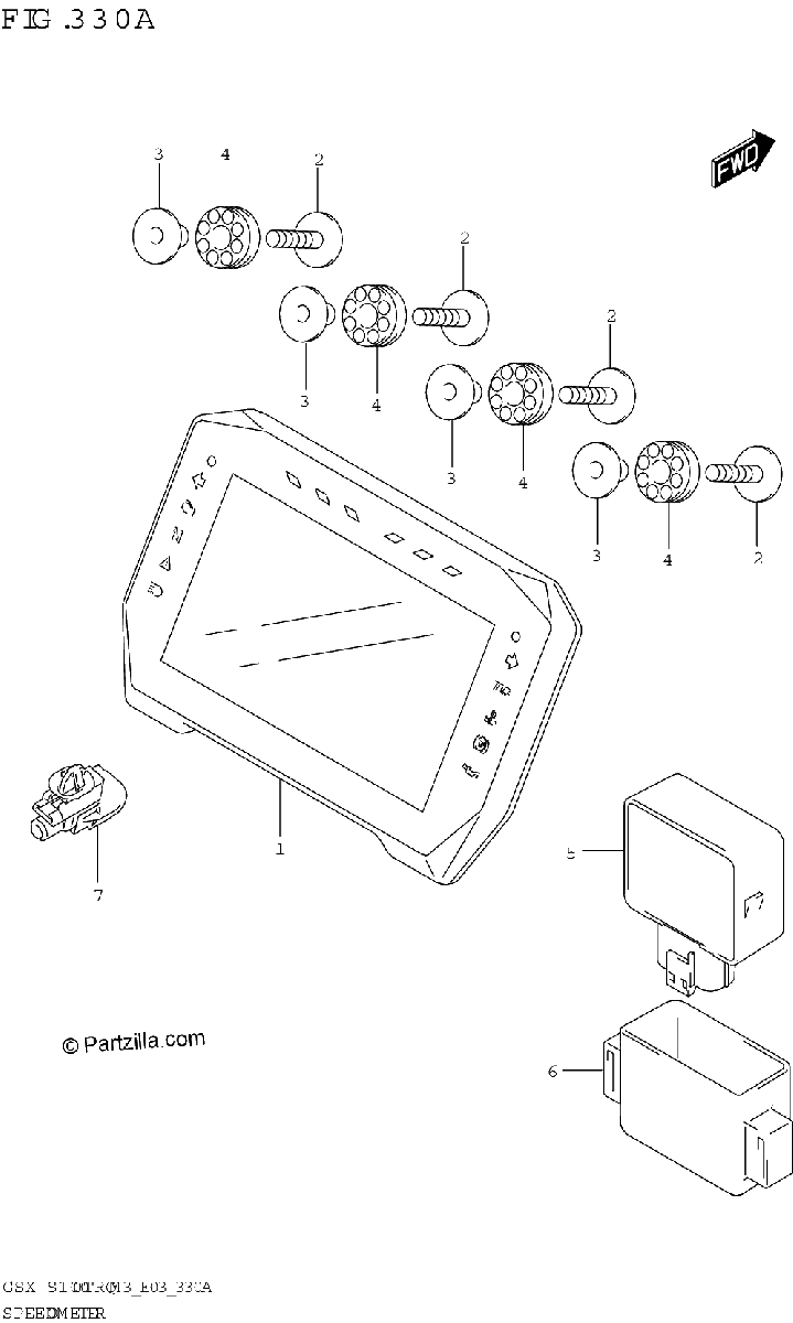 Diagrama de SPEEDOMETER E28