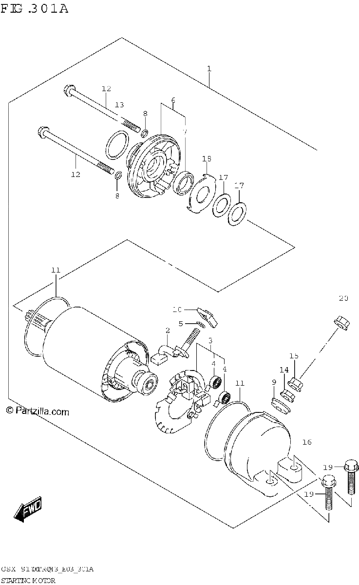 Diagrama de STARTING MOTOR