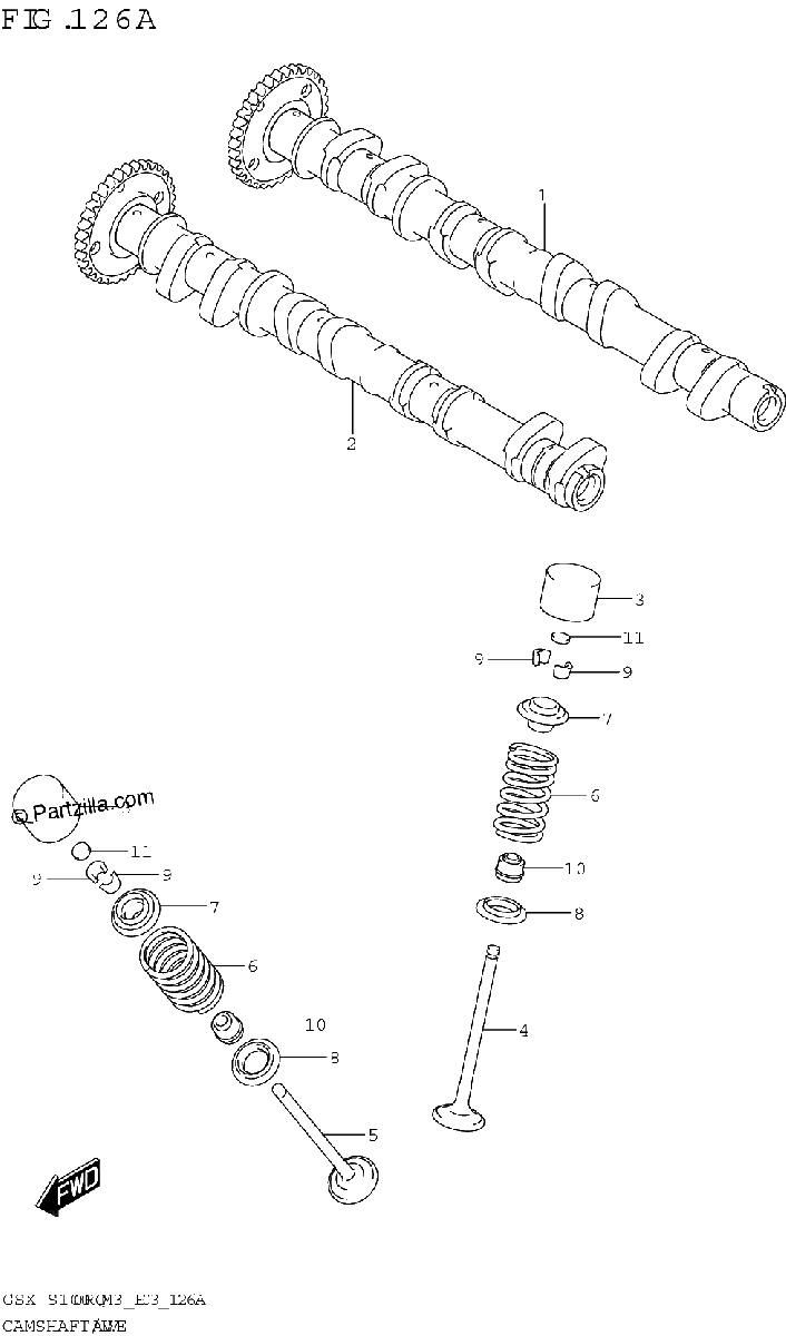 Diagrama de CAMSHAFT VALVE
