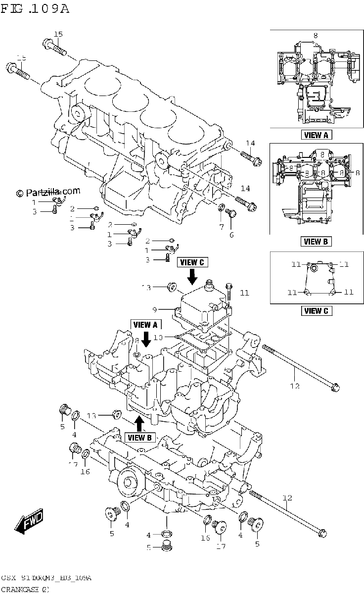 Diagrama de CRANKCASE 2
