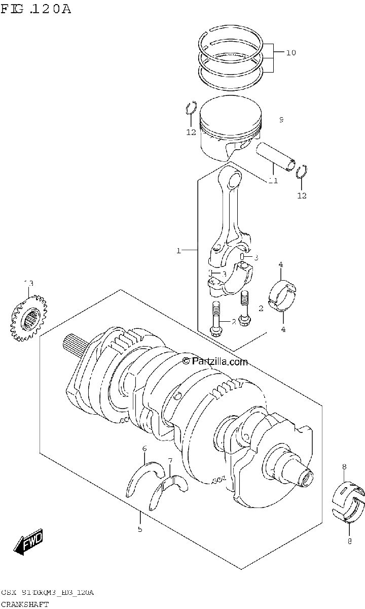 Diagrama de CRANKSHAFT