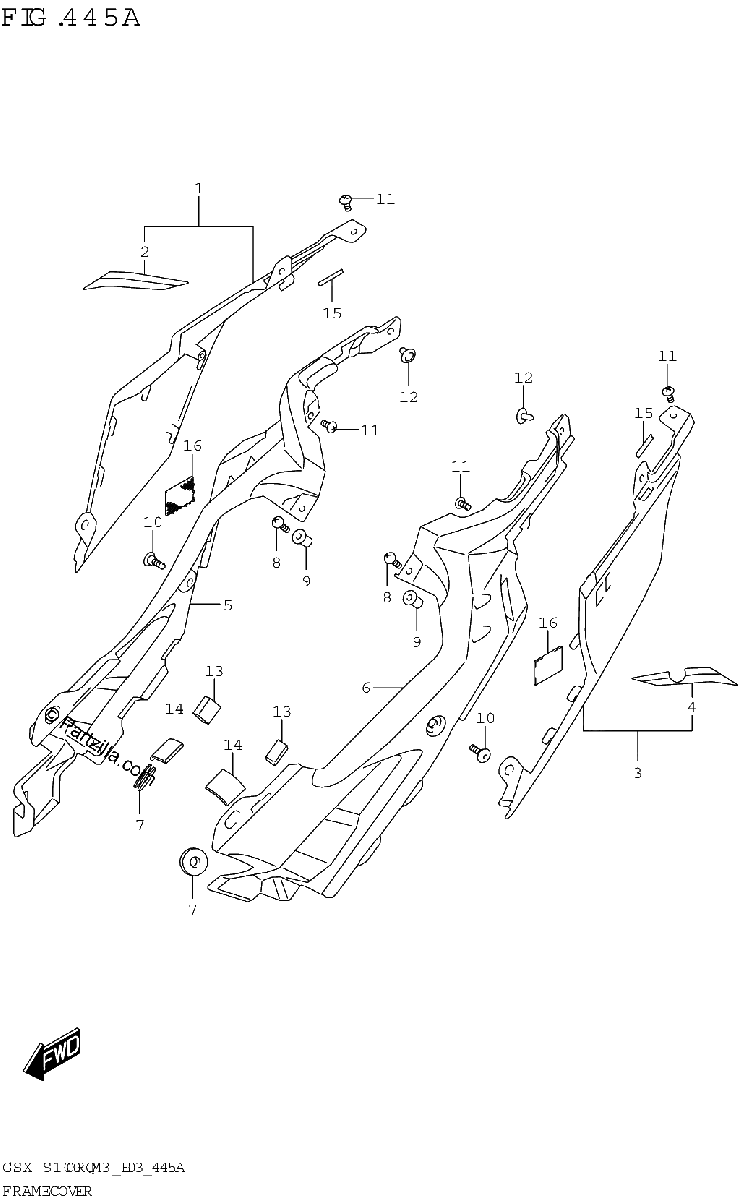 Diagrama de FRAME COVER