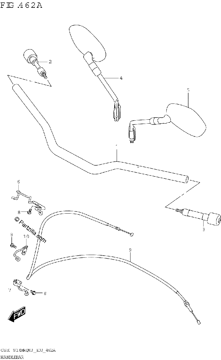 Diagrama de HANDLEBAR