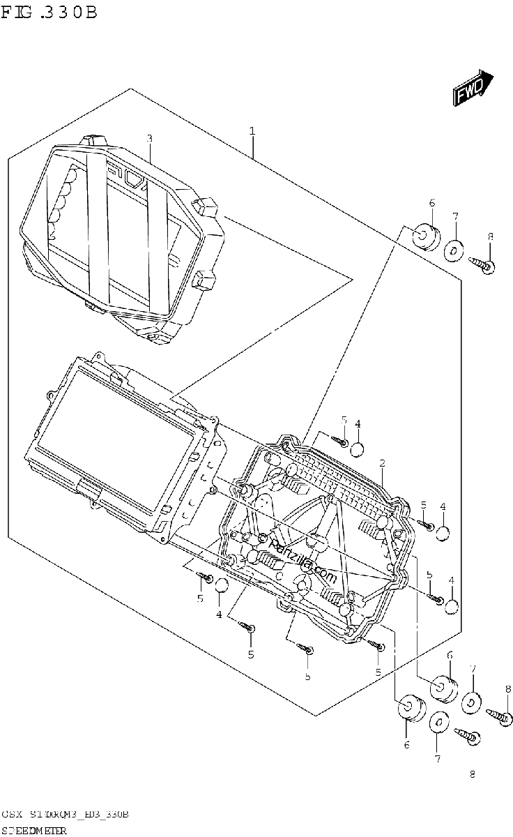 Diagrama de SPEEDOMETER E03 E33