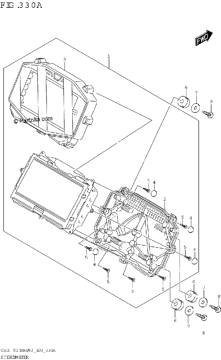 Diagrama de SPEEDOMETER E28