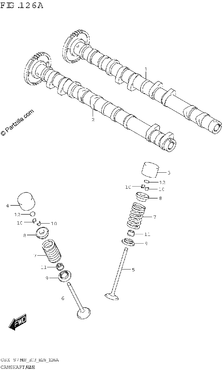 Diagrama de CAMSHAFT VALVE