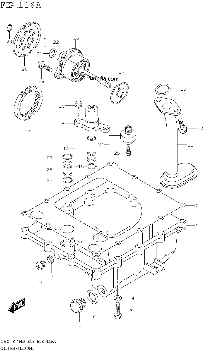 Diagrama de OIL PAN OIL PUMP