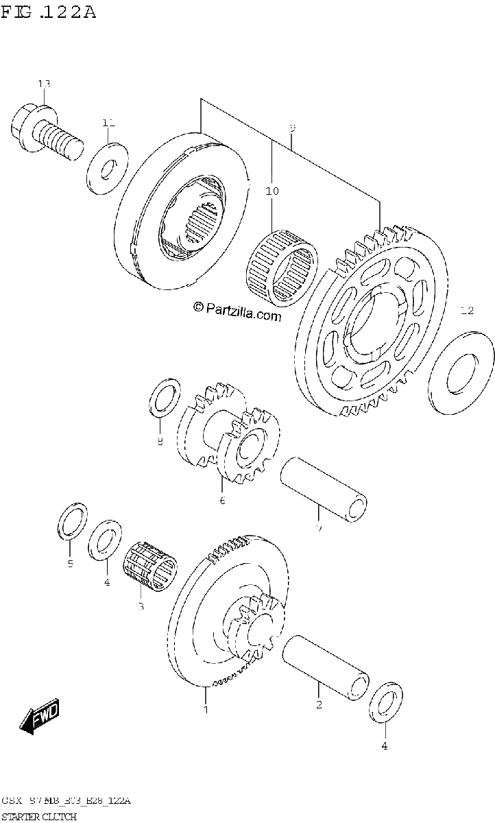 Diagrama de STARTER CLUTCH