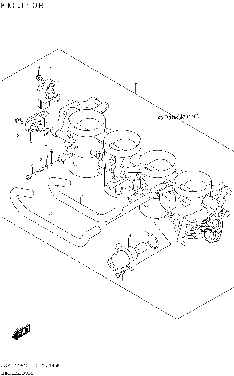 Diagrama de THROTTLE BODY E33