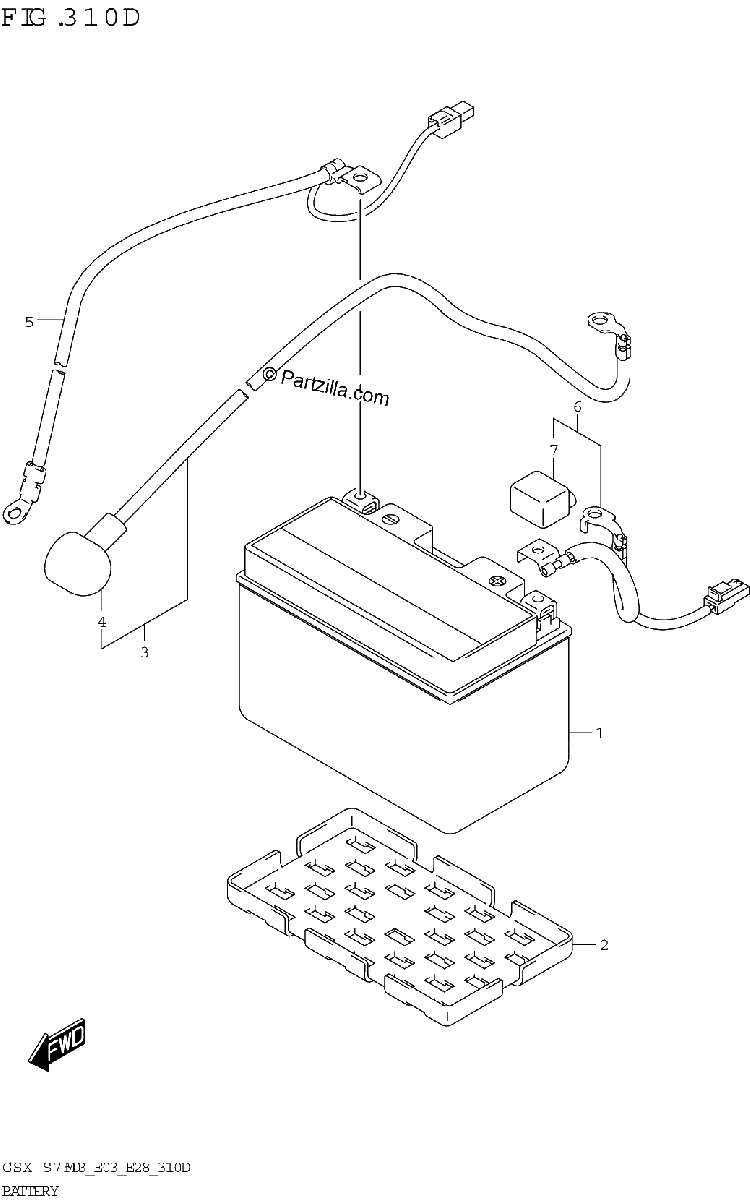 Diagrama de BATTERY E03 E33