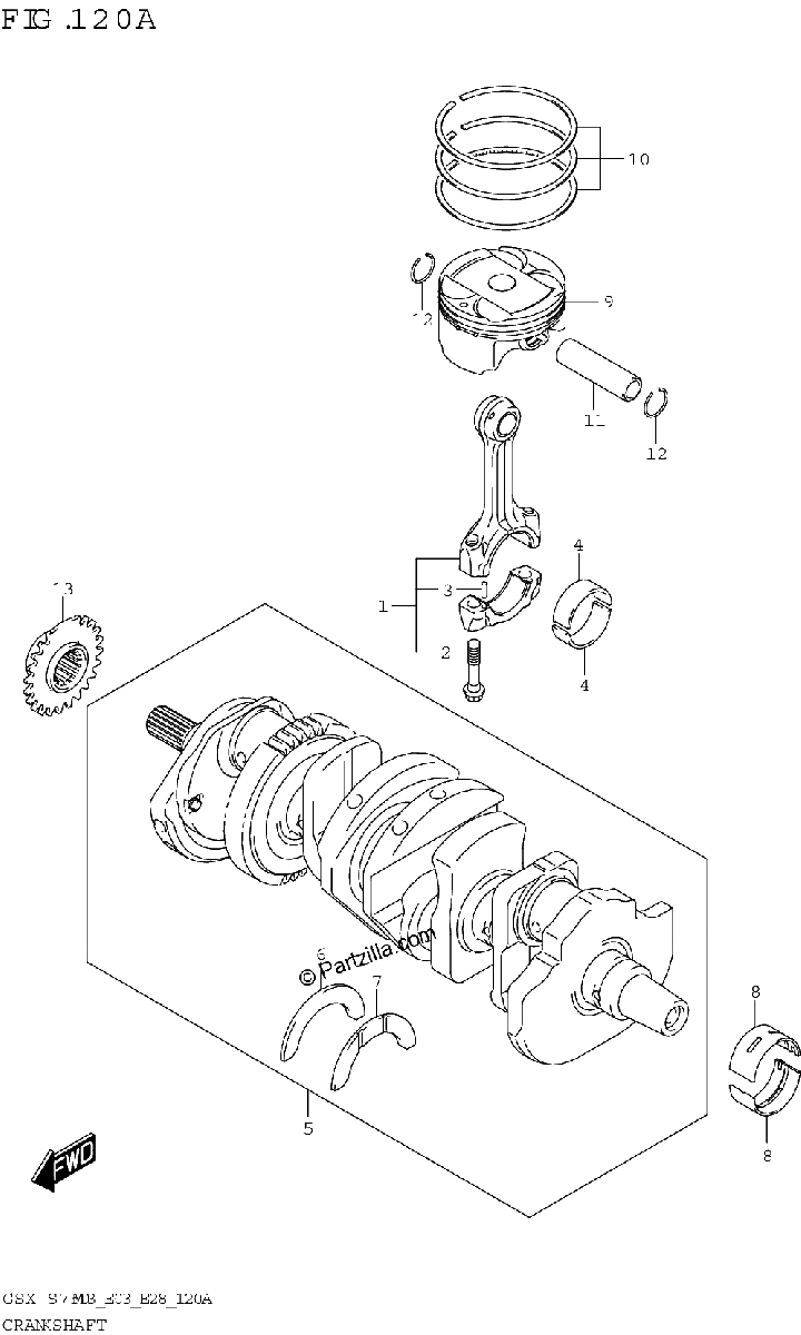 Diagrama de CRANKSHAFT