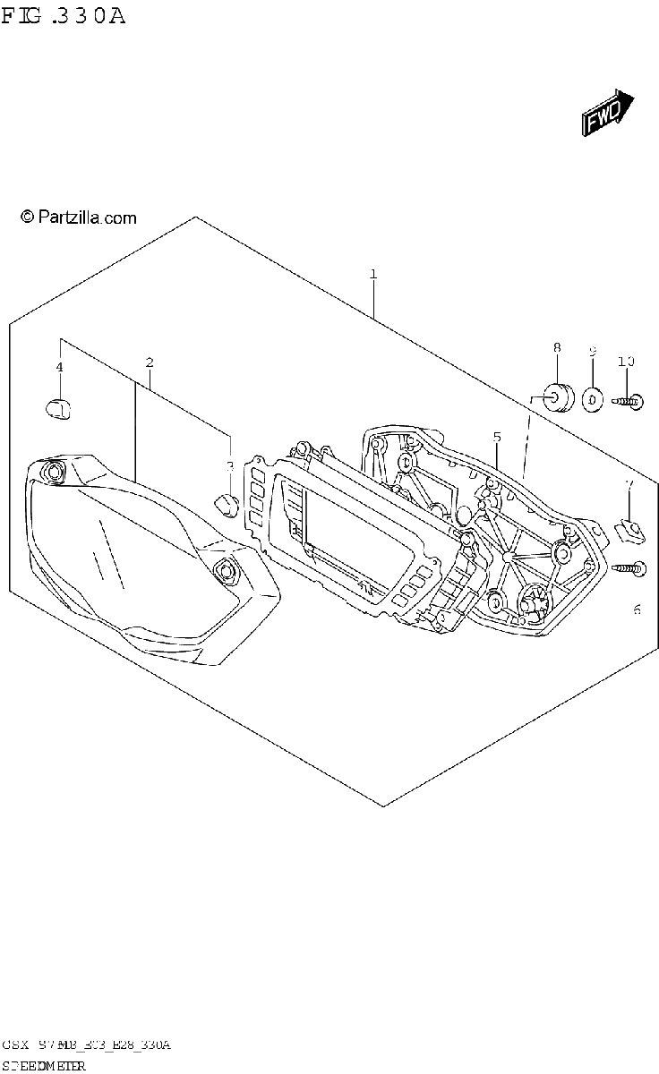 Diagrama de SPEEDOMETER E28