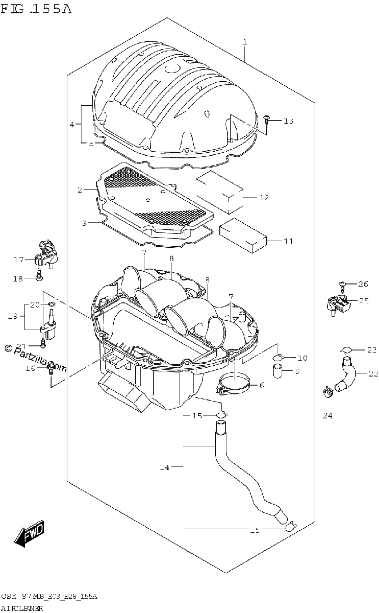 Diagrama de AIR CLEANER