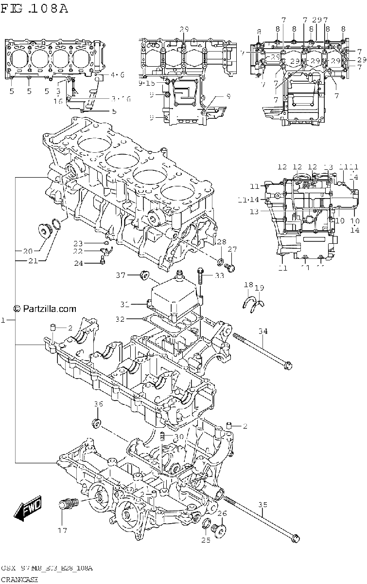 Diagrama de CRANKCASE