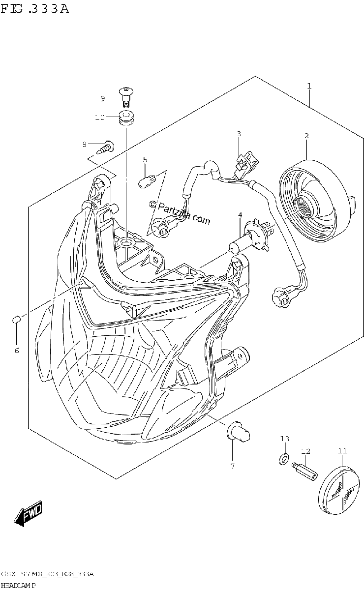 Diagrama de HEADLAMP