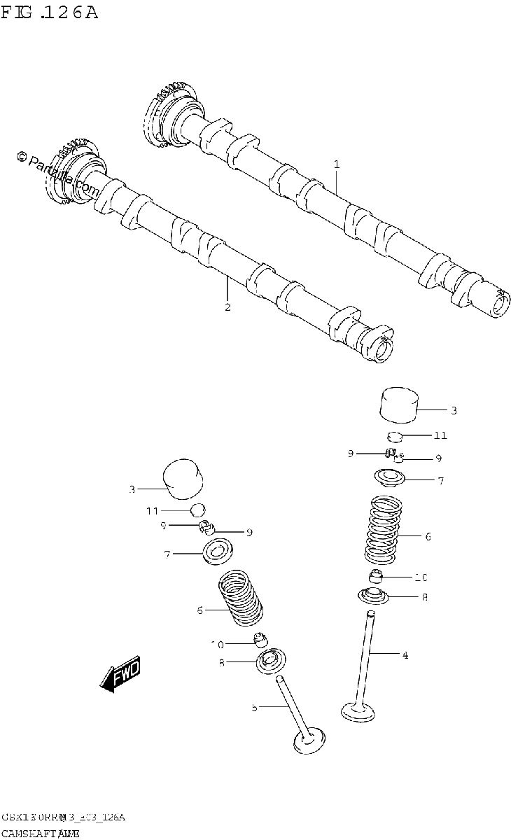 Diagrama de CAMSHAFT VALVE