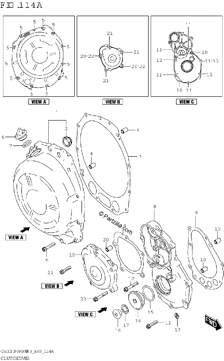 Diagrama de CLUTCH COVER