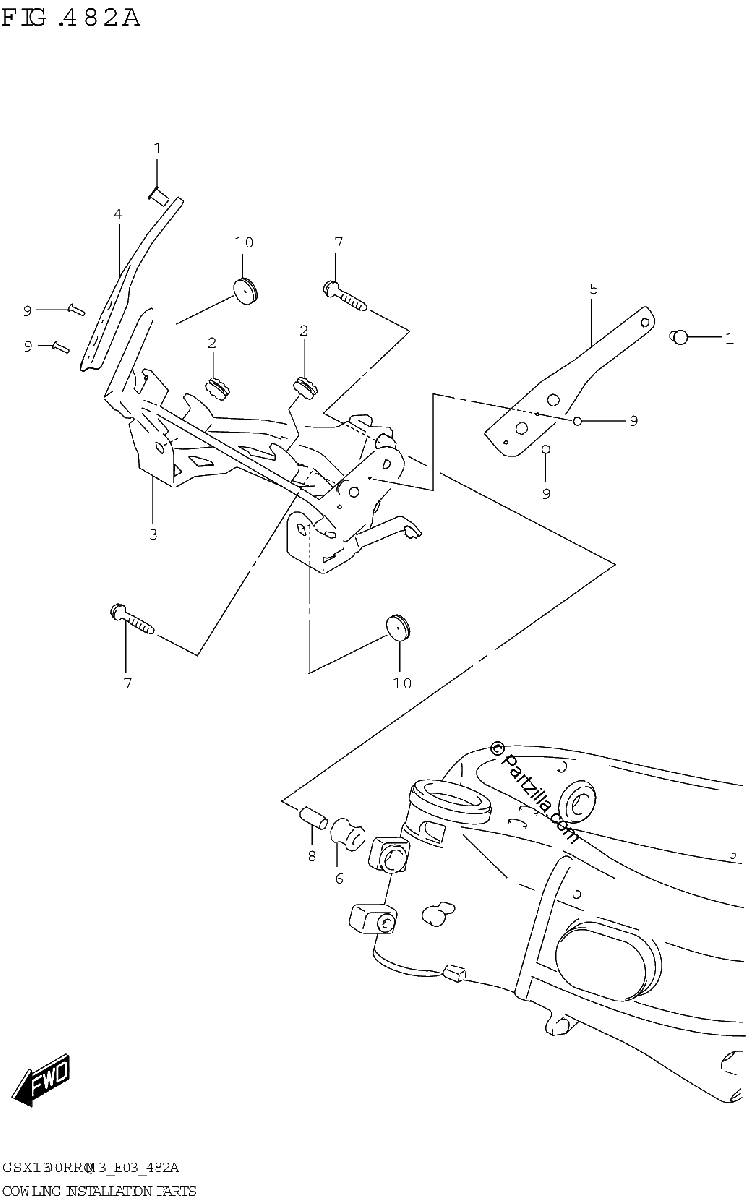 Diagrama de COWLING INSTALLATION PARTS