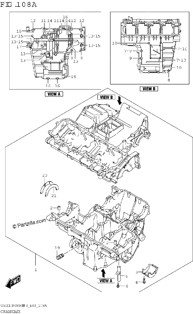 Diagrama de CRANKCASE