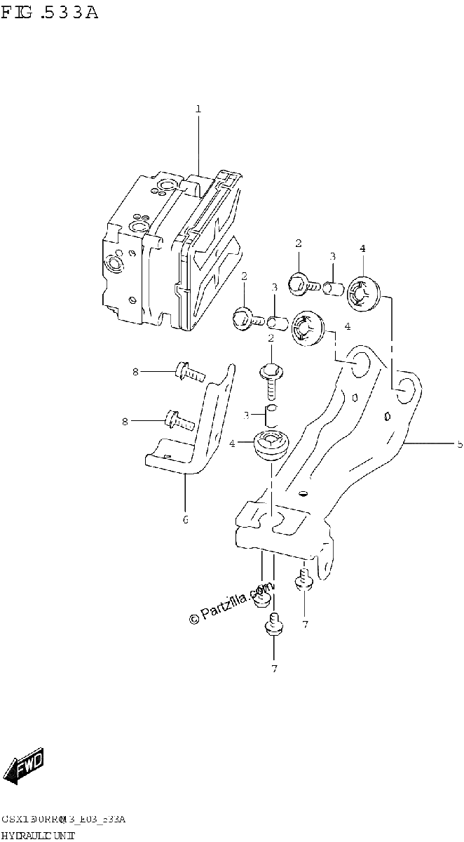 Diagrama de HYDRAULIC UNIT