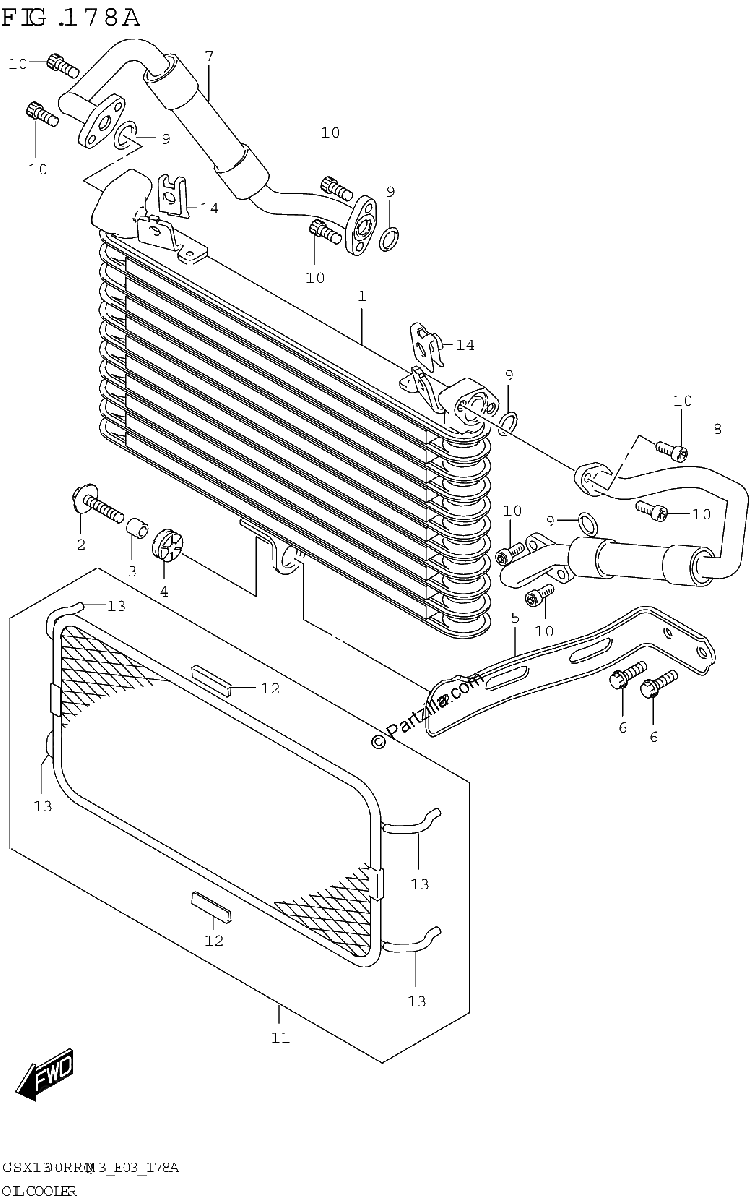 Diagrama de OIL COOLER