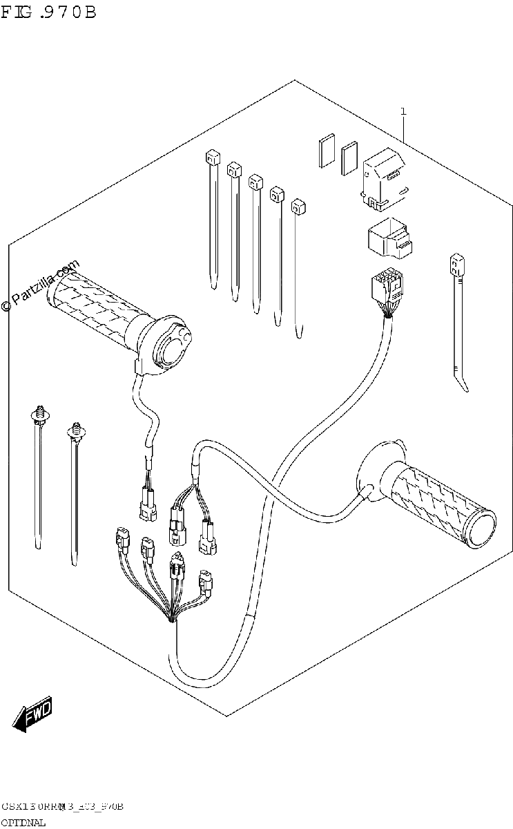 Diagrama de OPTIONAL GRIP HEATER SET