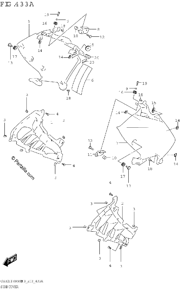 Diagrama de SIDE COVER