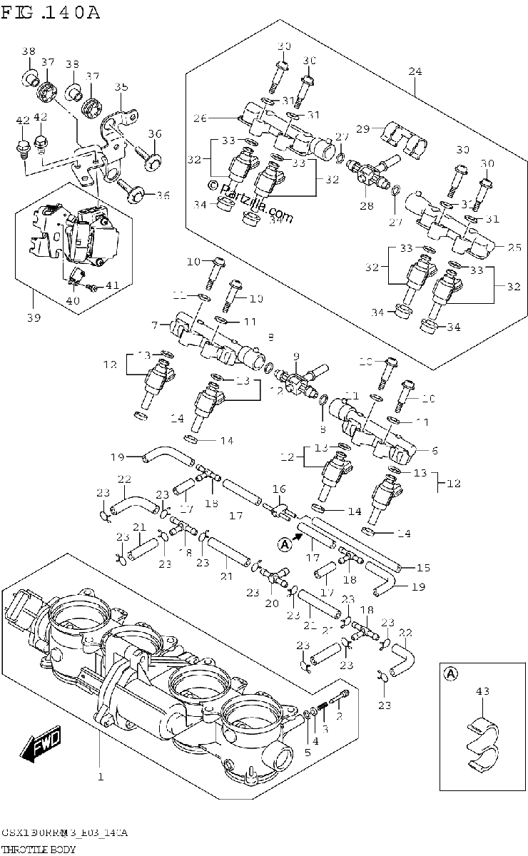 Diagrama de THROTTLE BODY E33
