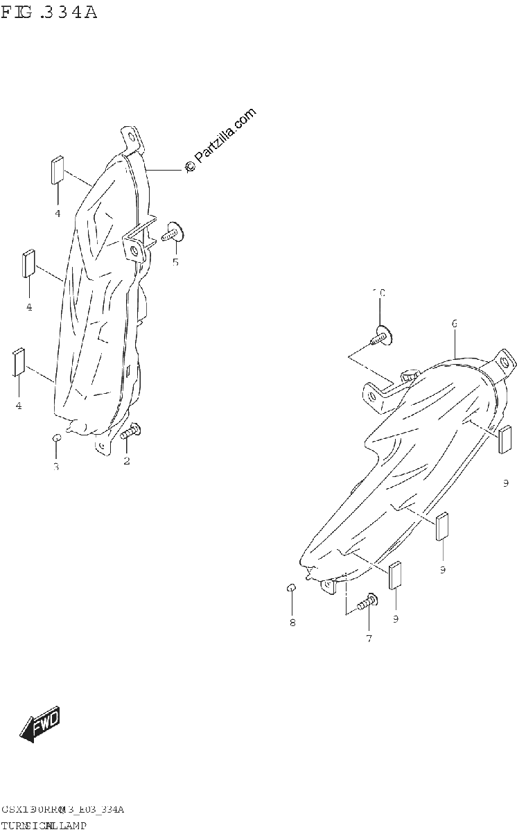 Diagrama de TURNSIGNAL LAMP