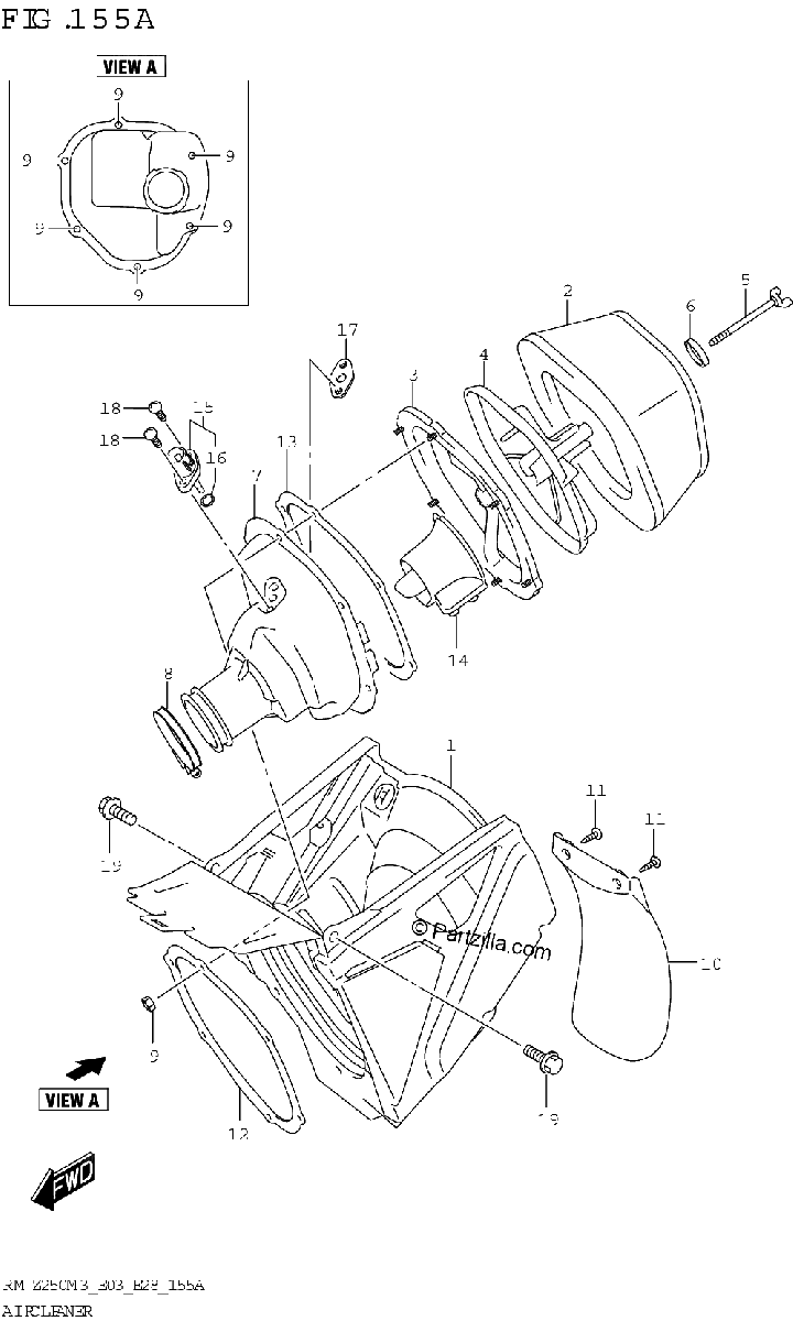 Diagrama de AIR CLEANER