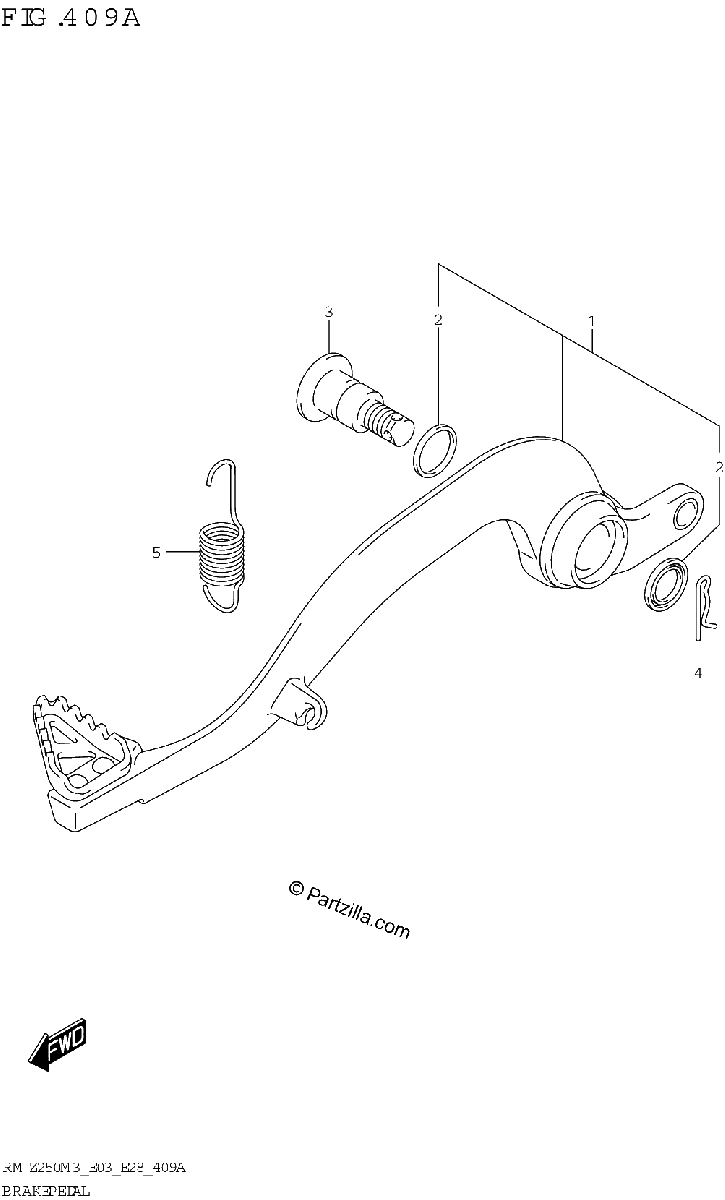 Diagrama de BRAKE PEDAL