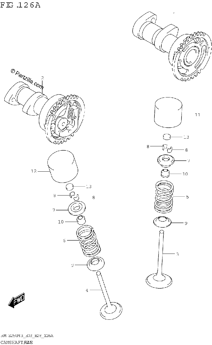 Diagrama de CAMSHAFT VALVE