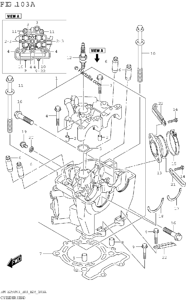 Diagrama de CYLINDER HEAD