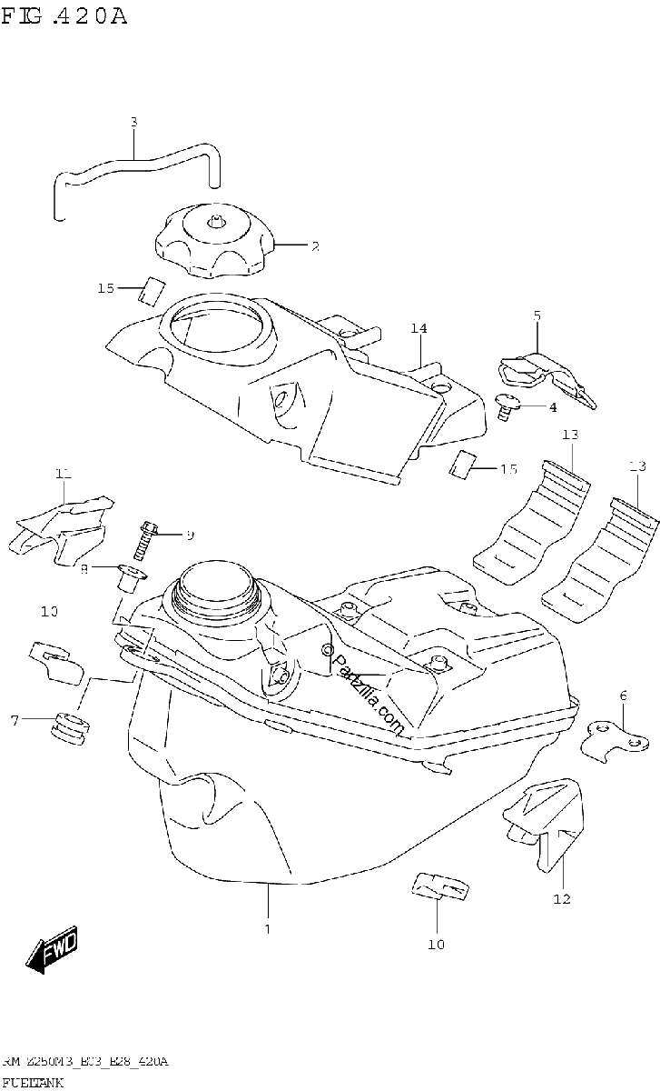 Diagrama de FUEL TANK