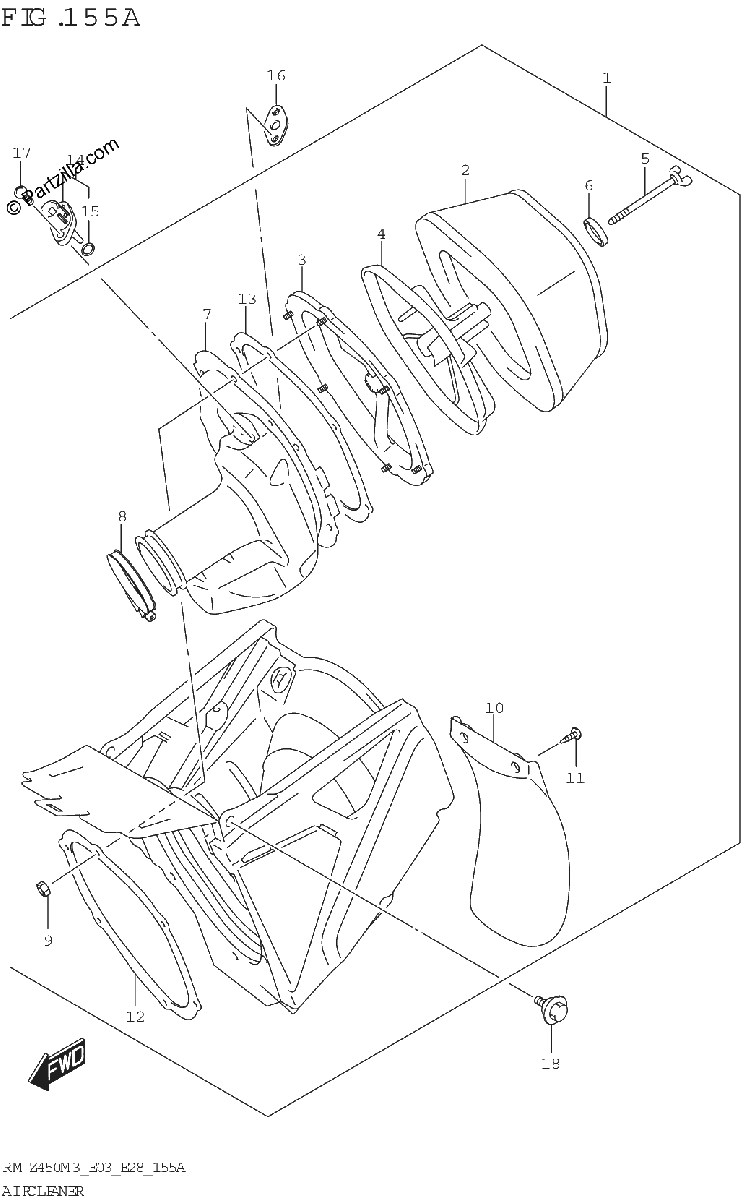 Diagrama de AIR CLEANER