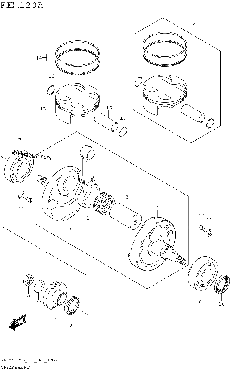 Diagrama de CRANKSHAFT