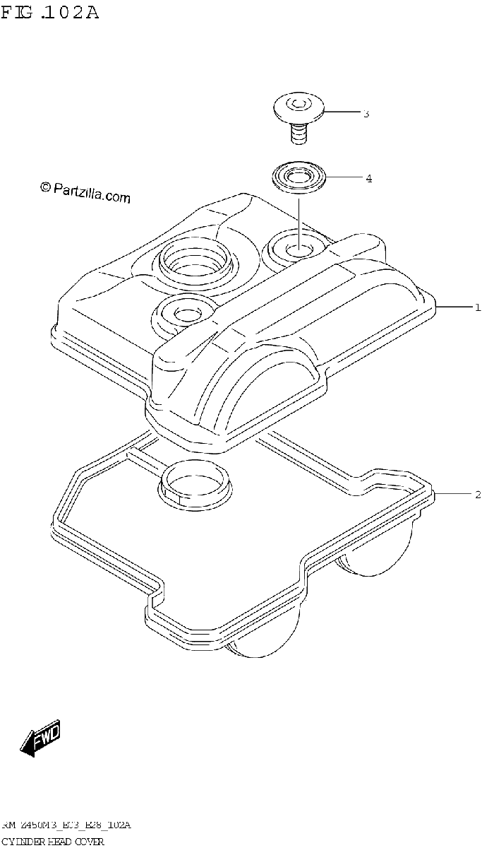 Diagrama de CYLINDER HEAD COVER