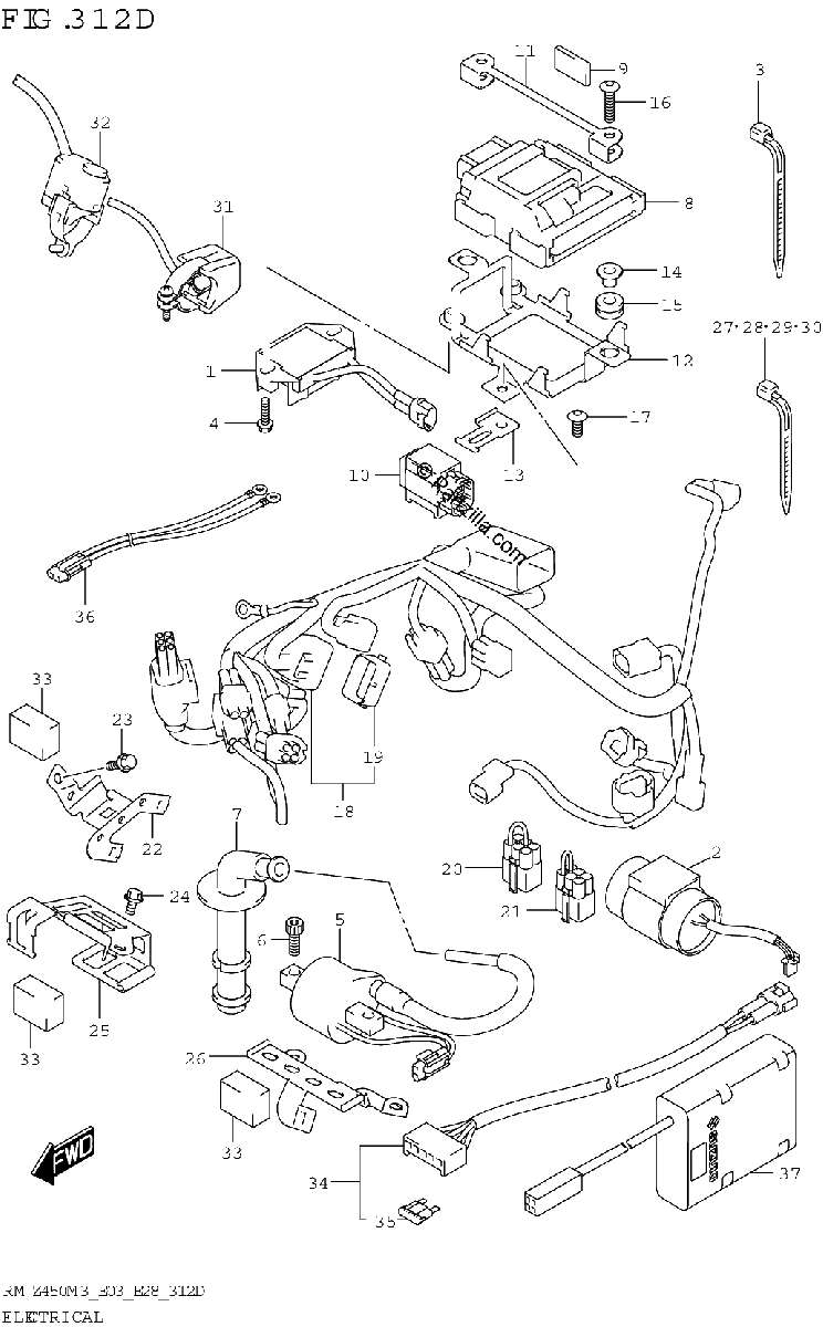 Diagrama de ELECTRICAL E03