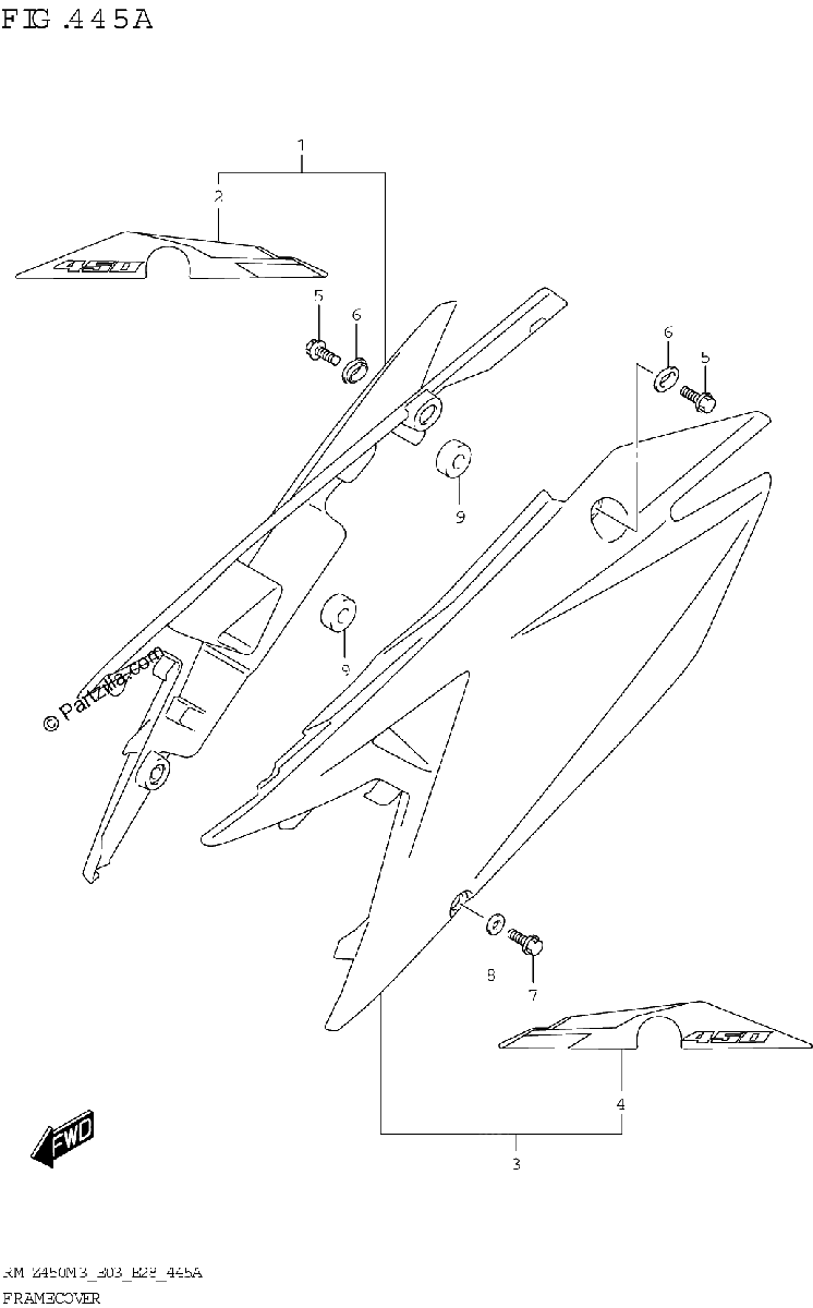 Diagrama de FRAME COVER