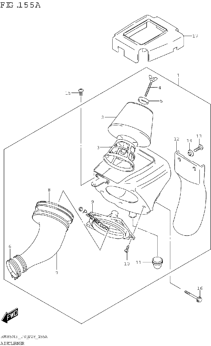 Diagrama de AIR CLEANER