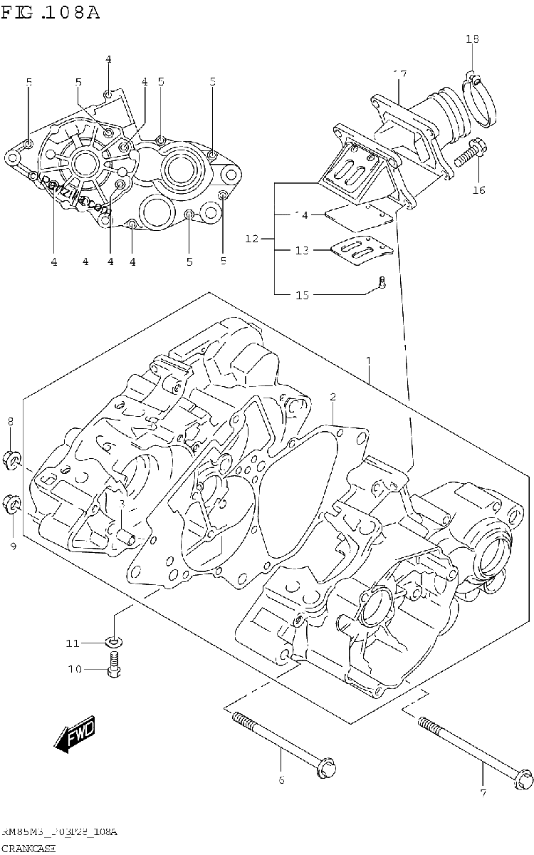 Diagrama de CRANKCASE