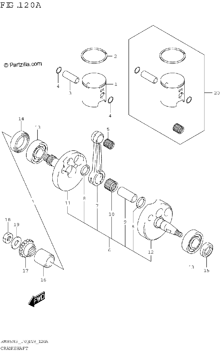 Diagrama de CRANKSHAFT