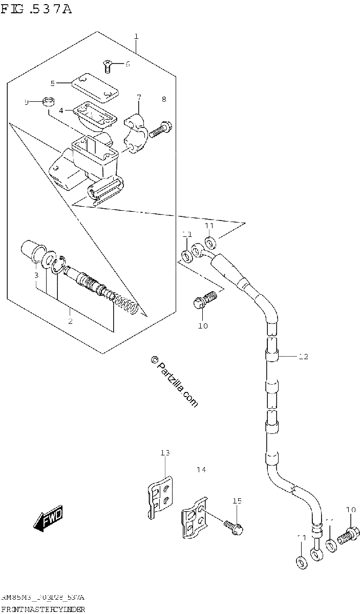 Diagrama de FRONT MASTER CYLINDER