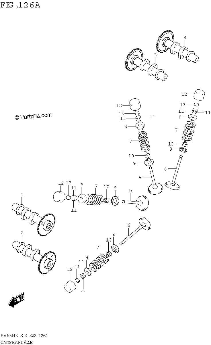 Diagrama de CAMSHAFT VALVE