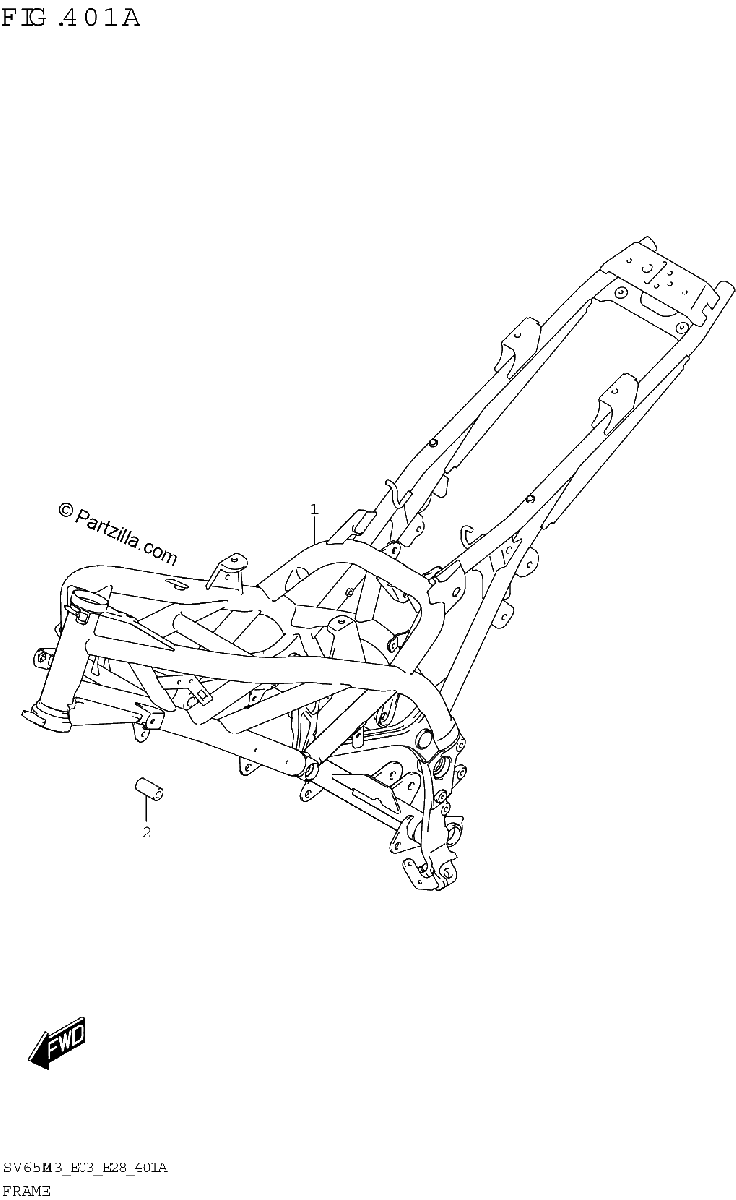 Diagrama de FRAME SV650 SV650A