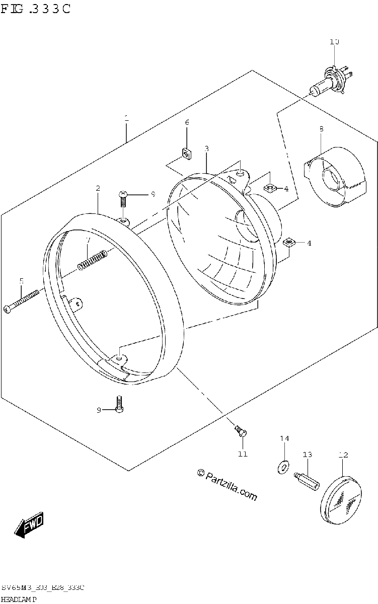 Diagrama de HEADLAMP