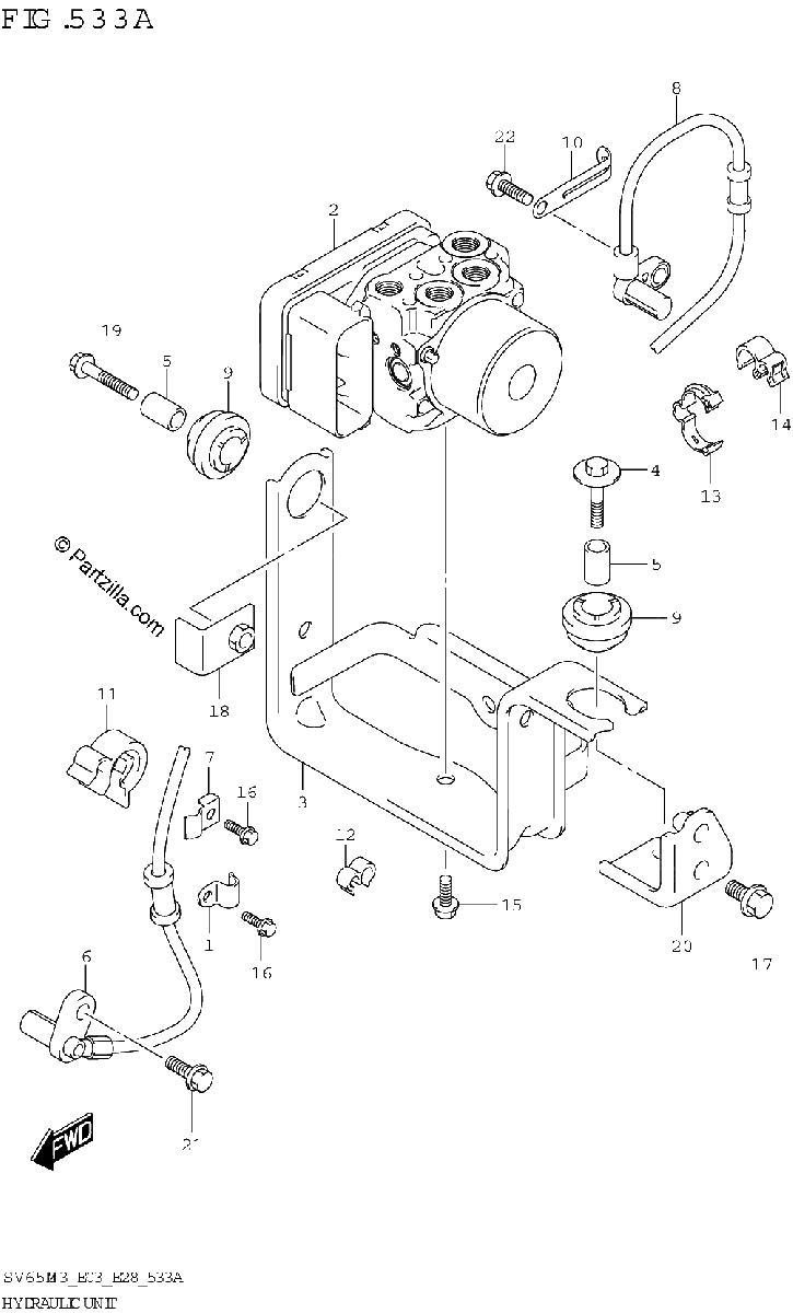 Diagrama de HYDRAULIC UNIT E28