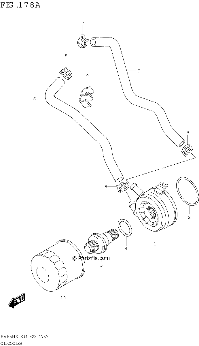 Diagrama de OIL COOLER